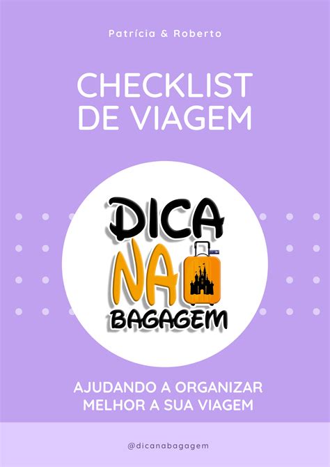 Checklist De Viagem Ajudando A Organizar Melhor A Sua Viagem Patricia Pinheiro Hotmart