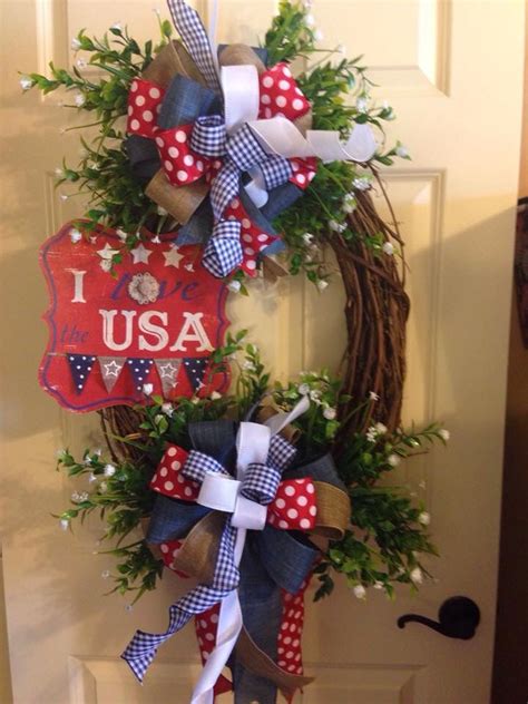 patriotic wreath from southern and sassy door decor and more on facebook patriotic wreath