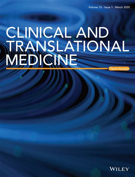 Clinical And Translational Medicine Wiley Online Library