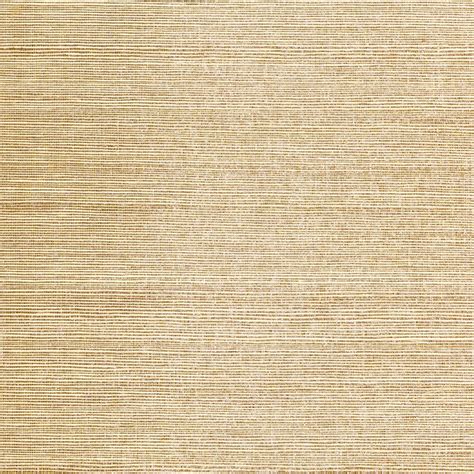 Allen Roth Gold And Cream Grasscloth Unpasted Textured Wallpaper At