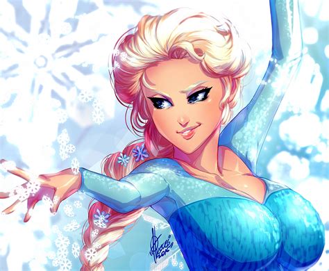Frozen Movie Girl Big Boobs Fantasy Art Wallpaper 204062 3305x2723px On