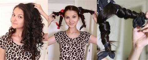 curling hair with socks thinness and lifehack curling hair luxhairstyle