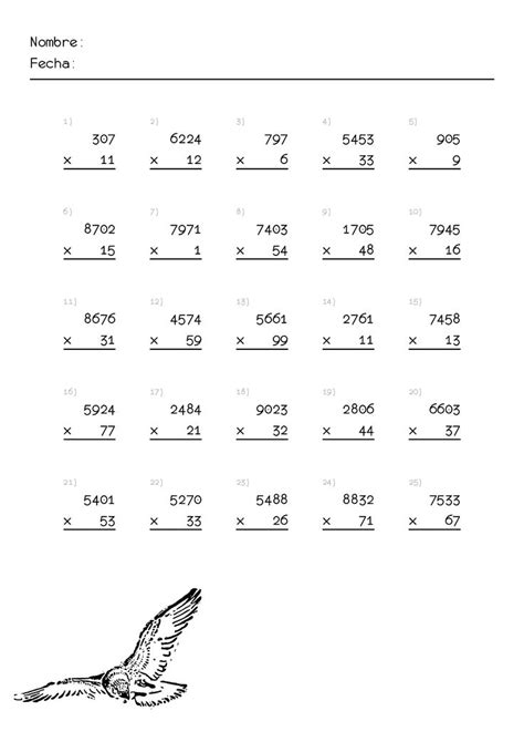 20,236 likes · 28 talking about this. hojas de ejercicios de multiplicaciones para imprimir | Fichas de matematicas, Problemas ...