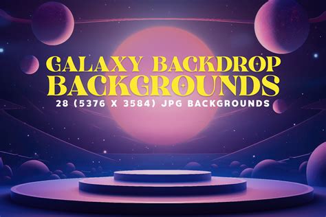 28 Mesmerizing Galaxy Backdrops Graphic By Hipfonts · Creative Fabrica