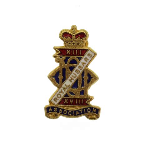 13th18th Royal Hussars Association Lapel Pin Badge