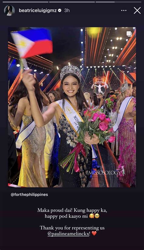 Beauty Queens Congratulate Pauline Amelinckx For Miss Supranational 2023 Feat • Philstar Life