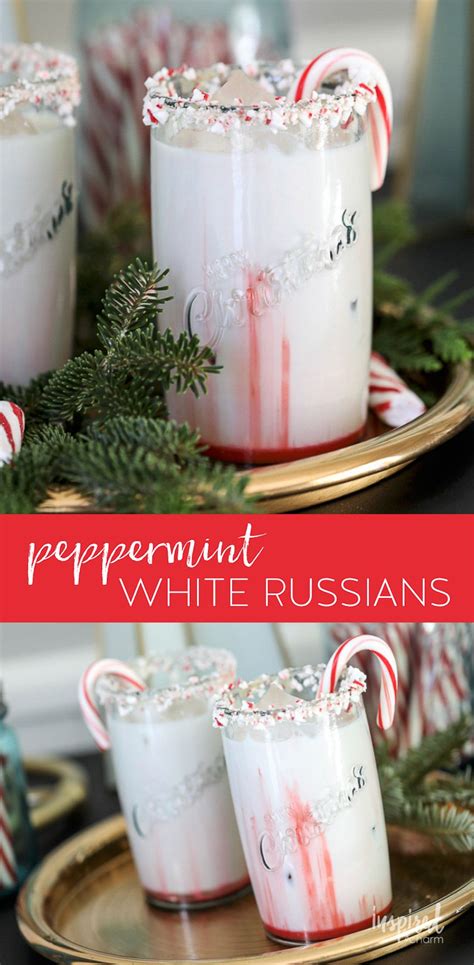 You will find a variety of sweet and savory dishes often. Delicious Peppermint White Russian Christmas cocktail recipe for Christmas! #christmas #holiday ...