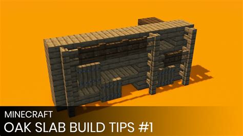 Minecraft Building Tips For Beginners Slabs Youtube