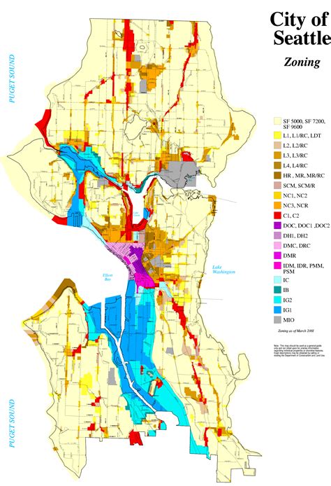 Seattle Map City Of Seattle Zoning Map Maps Catalog Online Miller