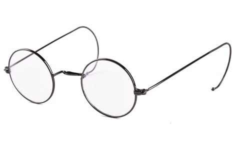 Galleon Agstum Retro Small Round Optical Rare Wire Rim Eyeglasses Frame Gunmetal 39mm