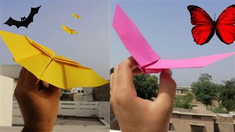 Bat Vs Butter Fly How To Make Bat Paper Plane Butterfly Paper Plane