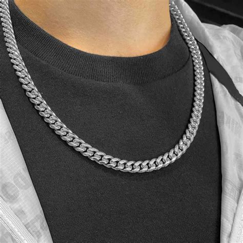 925 Silver Cuban Link Chain 8mm The Gold Gods