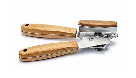 Manual Can Opener - Stainless Steel with Bamboo