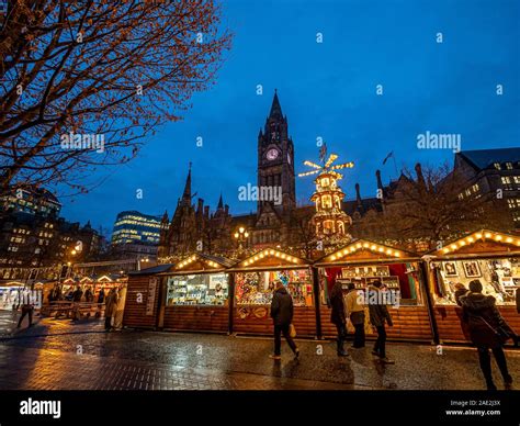 Manchester Christmas Market 2019 Stock Photo Alamy