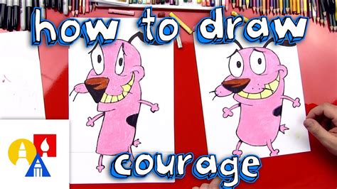 How To Draw Courage The Cowardly Dog Youtube