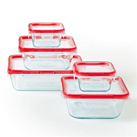 Freshlock™ 10 Piece Glass Storage Set Pyrex
