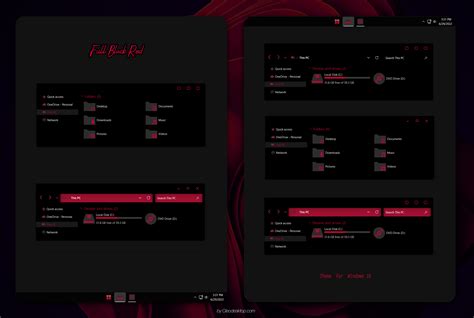 Full Black Red Theme For Windows 10 Cleodesktop