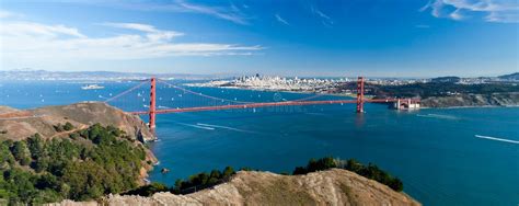 San Francisco Panorama W Golden Gate Bridge Immagine Stock Immagine