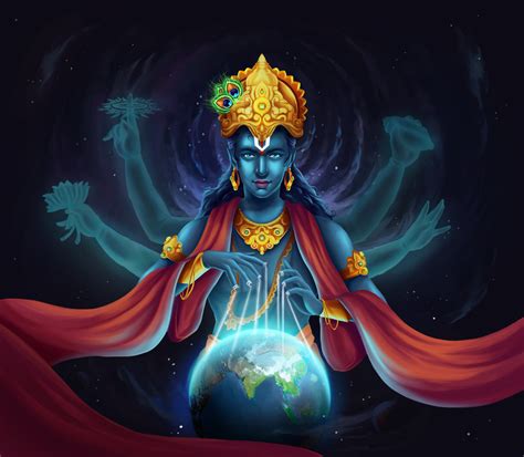 Artstation Vishnu The Savior The Preserver And The Protector