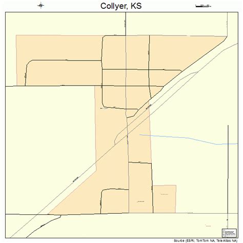 Collyer Kansas Street Map 2014900
