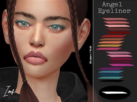 Izziemcfires Imf Angel Eyeliner N54 Eyeliner Sims Sims 4