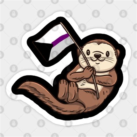 Sea Otter Demisexual Pride Flag Demisexual Pride Sticker Teepublic