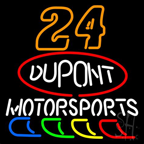 24 Jeff Gordon Dupont Motorsports Led Neon Sign Sports Neon Signs