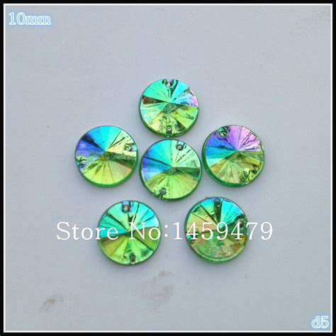 rhinestones perfect process satellite flatback acrylic diy hot sale 2016 new 300pcs10mm green