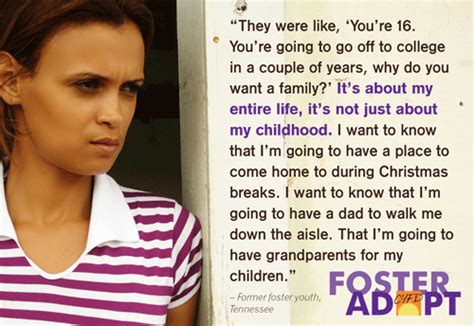 Quote From Teenage Foster Youth The Fosters I Want To Know Quotes