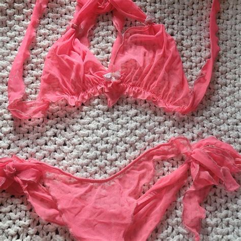 Womens Pink Underwear Depop