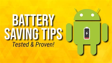 10 Tips To Extend Your Android Phone Battery Life Youtube