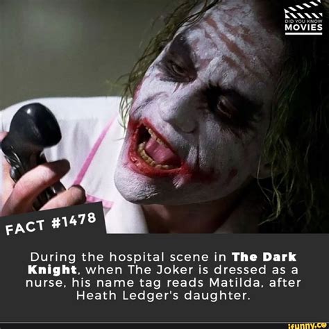 During The Hospital Scene In The Dark Knight When The Joker Is Dressed