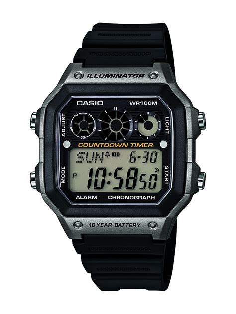 Casio Mens Ae 1300wh 8avcf Illuminator Digital Display Quartz Black Watch Watch Wholesalers