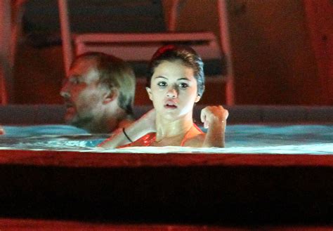 Vanessa Selena And Ashley Film A Hot Tub Scene Zimbio