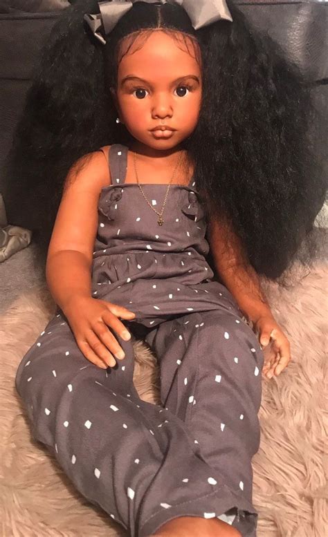Reborn Aloenka Child Size Doll Etsy American Baby Doll African