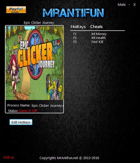 Epic Clicker Journey Trainer 3 V07082016 Mrantifun Download Cheats
