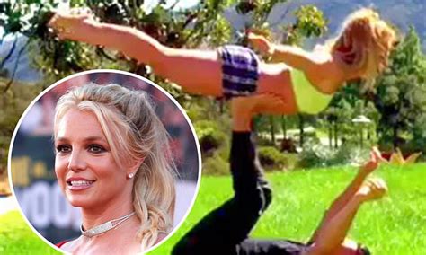 Britney Spears Shows Off Her Taut Bod As She Does Backyard Gymnastics