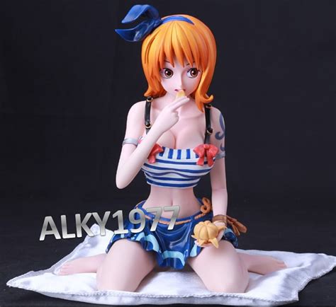 One Piece Nami Kneeled Super Sexy Resin Figure Set Scale Huge Rare
