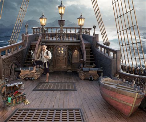 Real Pirate Ship Deck