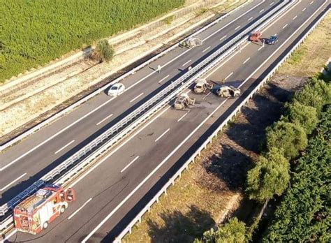 Assalto ad un furgone portavalori sull'autostrada a14 nel tratto tra cerignola e canosa di puglia in direzione bari, nel foggiano. Foggia - assalto a un furgone portavalori sull autostrada ...