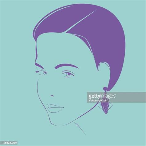 Mature Woman Short Hair High Res Illustrations Getty Images