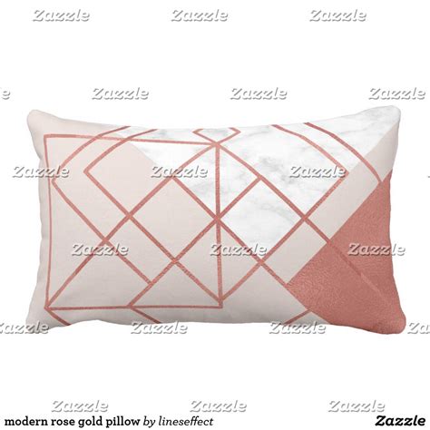 Modern Rose Gold Pillow Rose Gold Pillow Pillows Decorative Throw