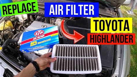 How To Replace Toyota Highlander Air Filter Jonny Diy Youtube