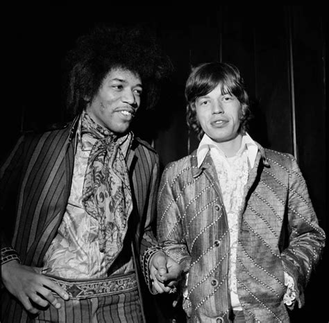 Sluts And Guts On Twitter Jimi Hendrix And Mick Jagger 1967 Backintheday