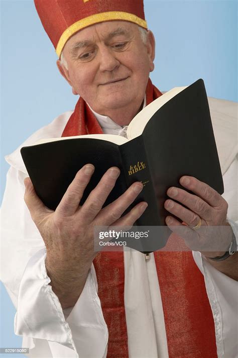Portrait Of A Clergyman Reading A Bible High Res Stock Photo Getty Images