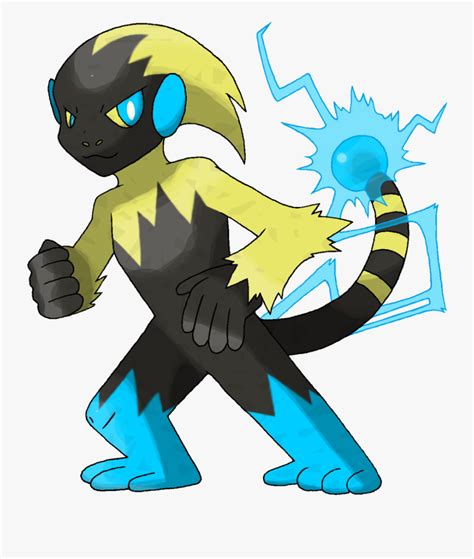 Blue Electric Monkey Fan Made Monkey Pokemon Free