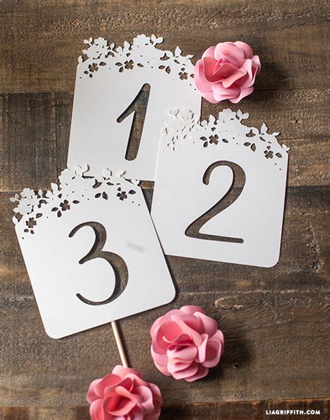 Diy Wedding Table Numbers Lia Griffith
