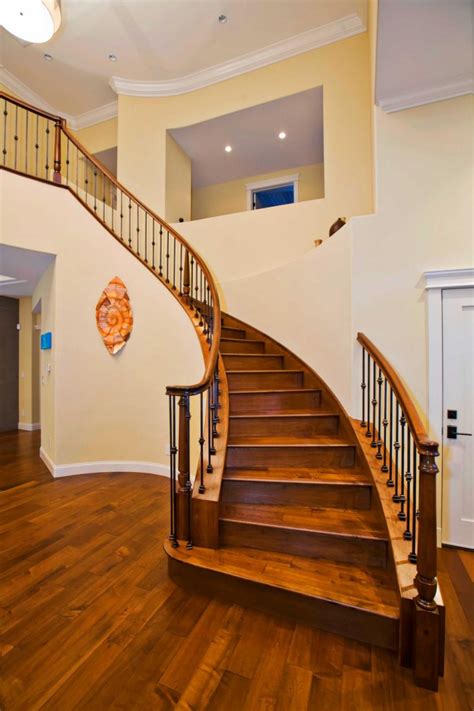 Two Tone Deck Designs Staircase Wooden Designs Wood Railing Iron