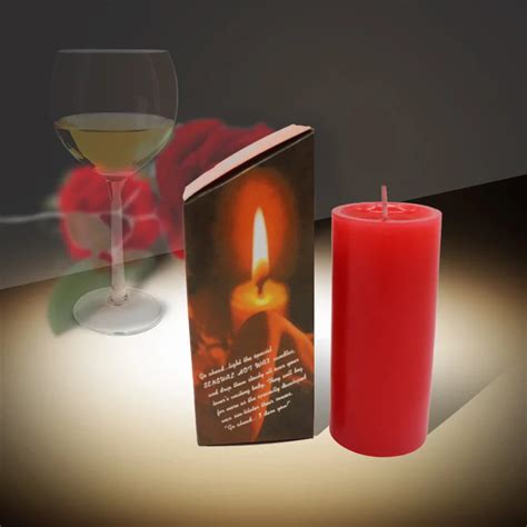 Rose Scent Low Temerature Candle Paraffin Wax Couple Sexual Candle Red Safe Pillar Love