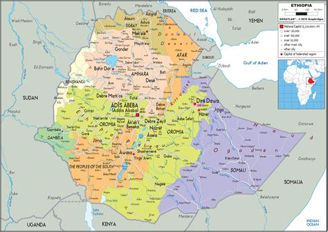 Political Map Of Ethiopia Images And Photos Finder